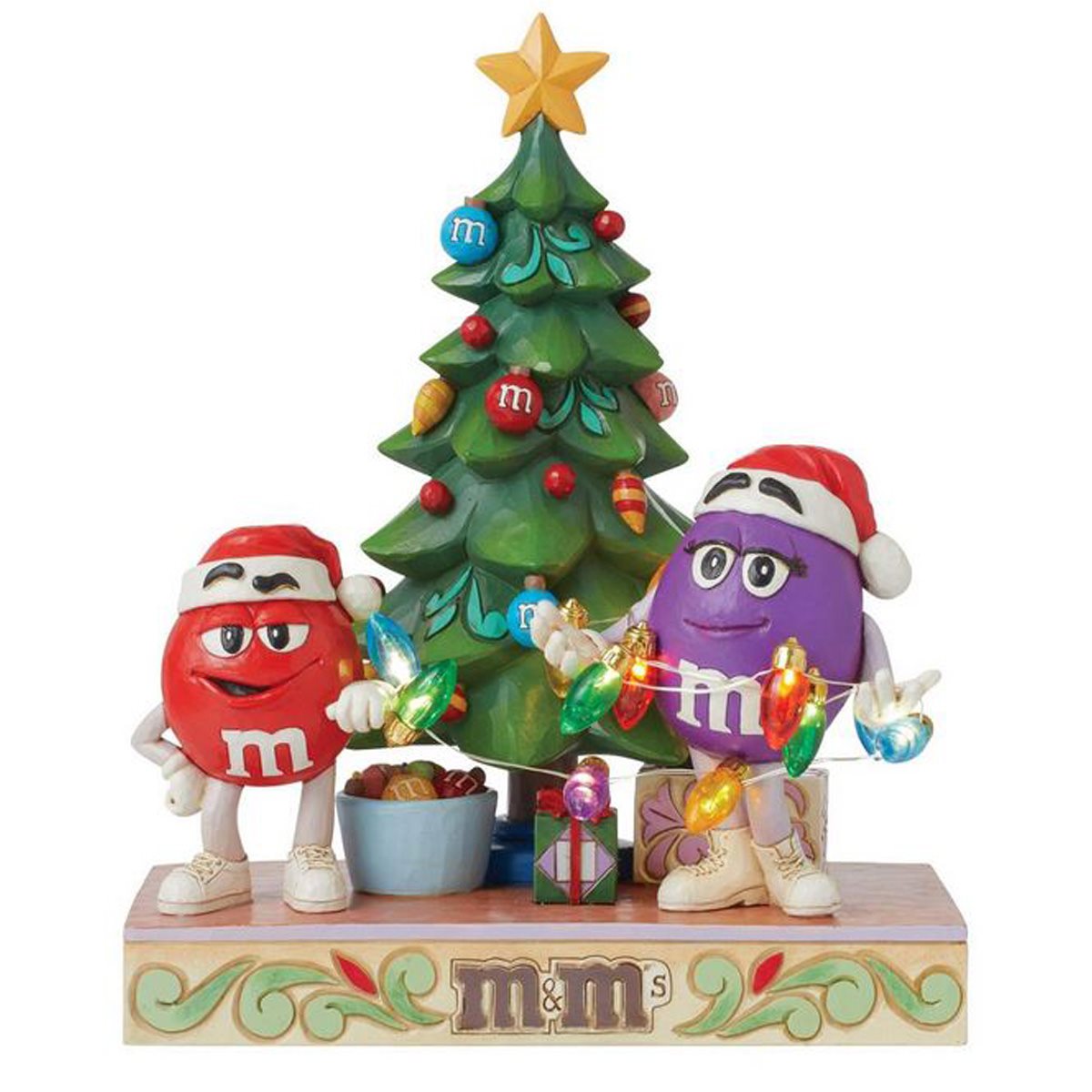 Enesco: M&M's Purple and Red Character Tree By Jim Shore Statue