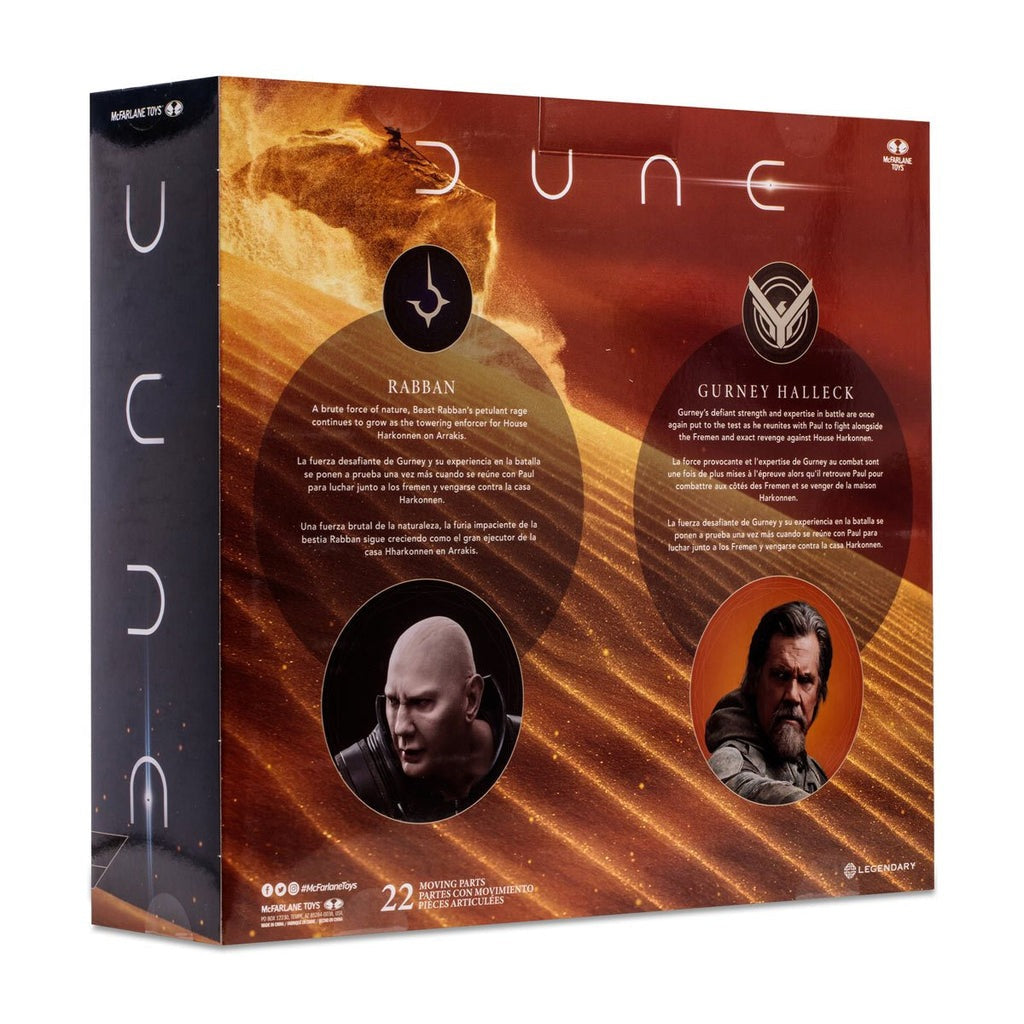 McFarlane Toys - Dune 2 - Gurney Halleck and Rabban 2-Pack Action Figures (10677)