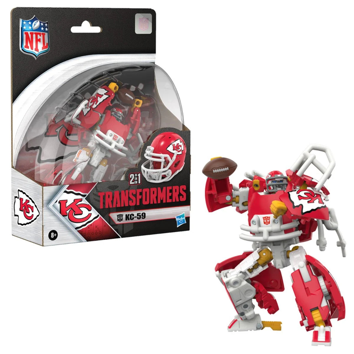 Transformers NFL Kansas City Chiefs KC-59 Action Figure (PRE-ORDER FEB 2026)