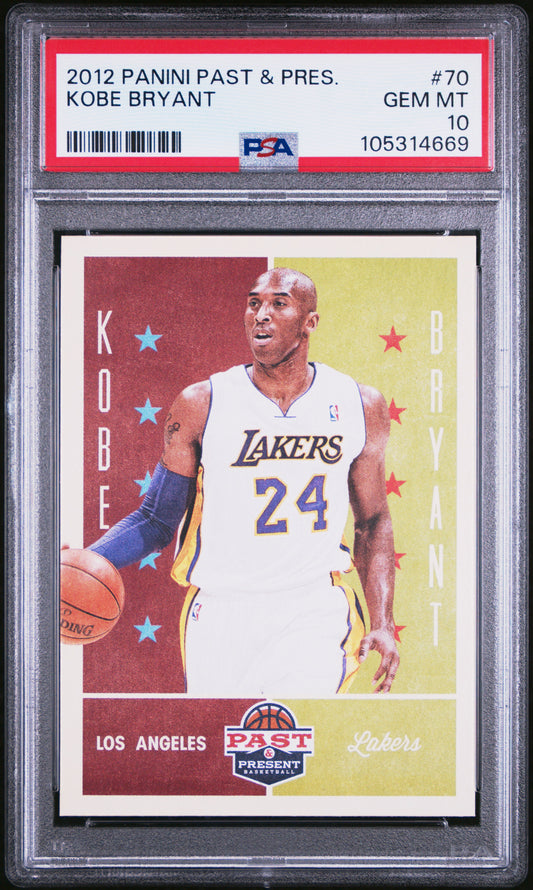 2012-13 Panini Past & Present - Kobe Bryant #70 Lakers - PSA Graded Card
