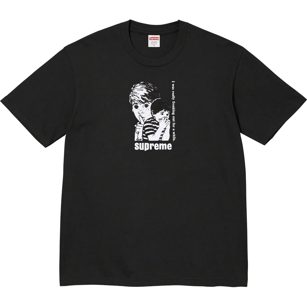 Supreme Freaking Out Tee 'Black' – SoleSavy - Main Image