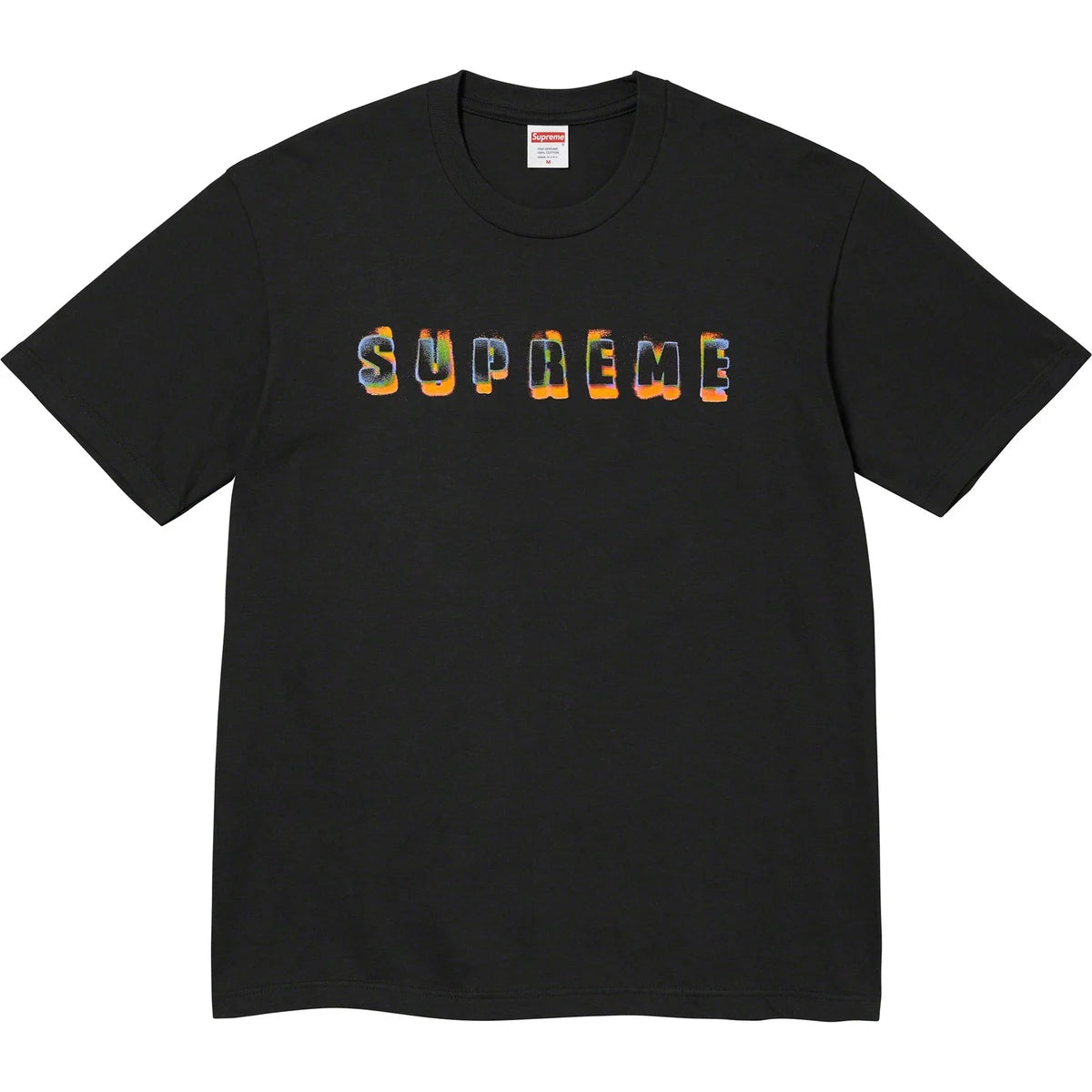 supreme fronts tee black