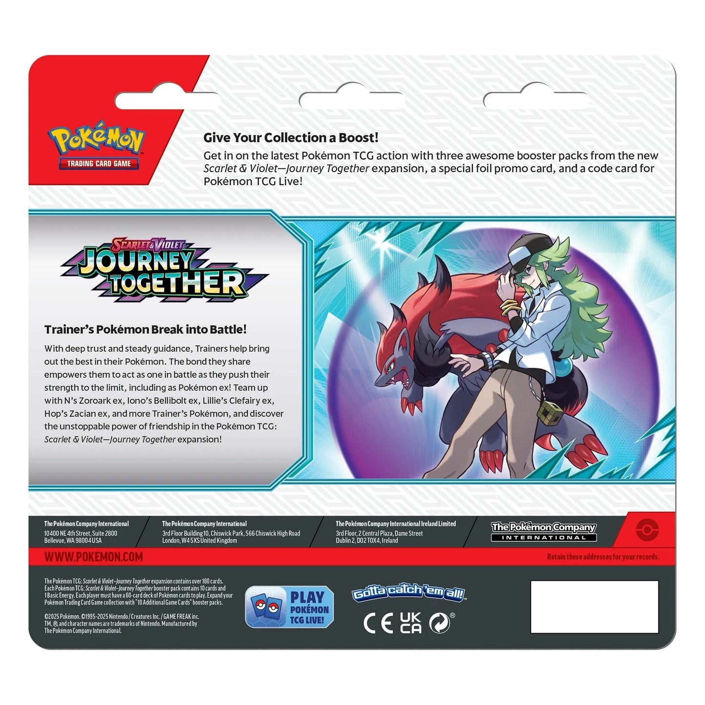 Pokemon - Scarlet & Violet - Journey Together - 3 Pack Blister
