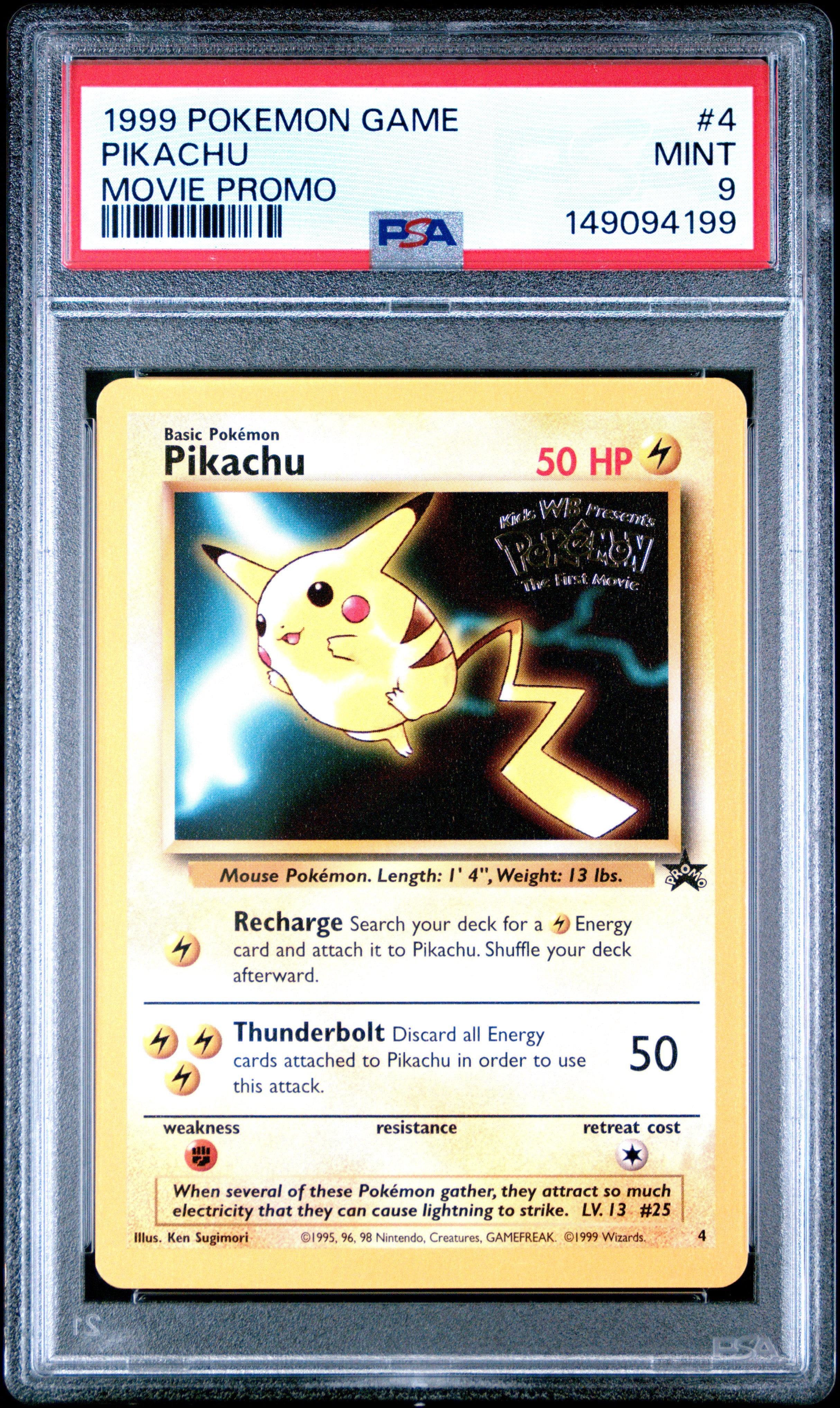 pokemon the first movie pikachu promo card Pokemon Promo Cards WotC Promo Pikachu #1