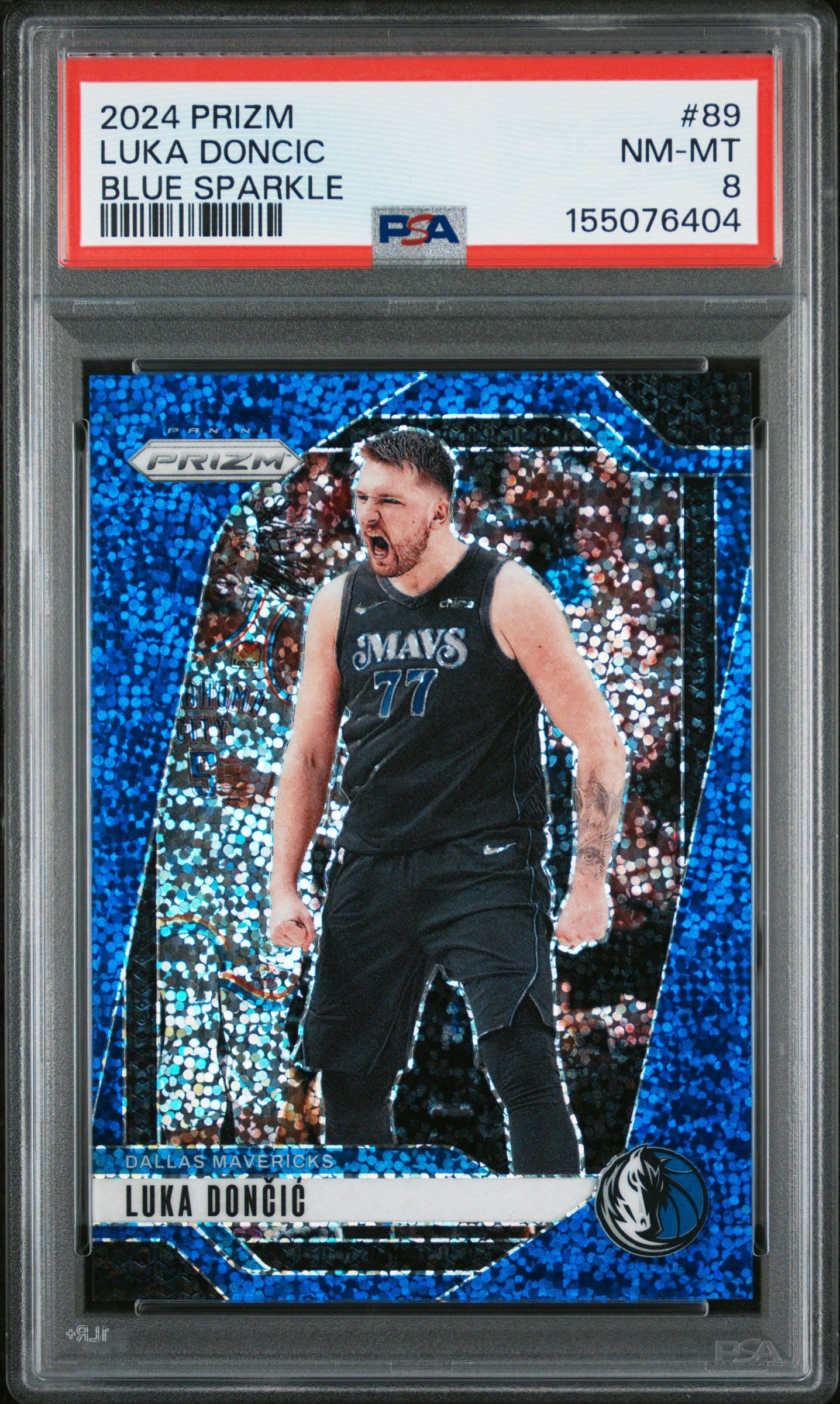 2024 Panini Prizm - Luka Doncic - Blue Sparkle Limited to /144 #89
