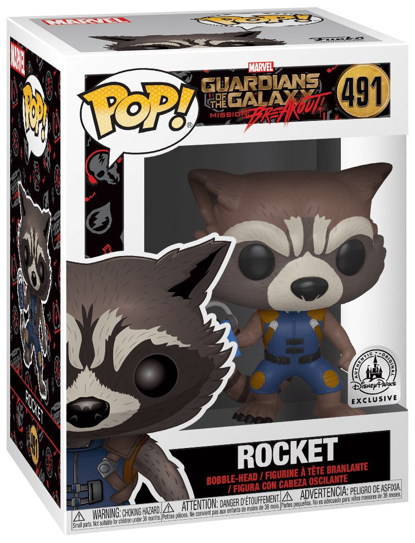 Funko - Marvel - Gaurdians of the Galaxy - Rocket - Disney Parks Exclusive - #491
