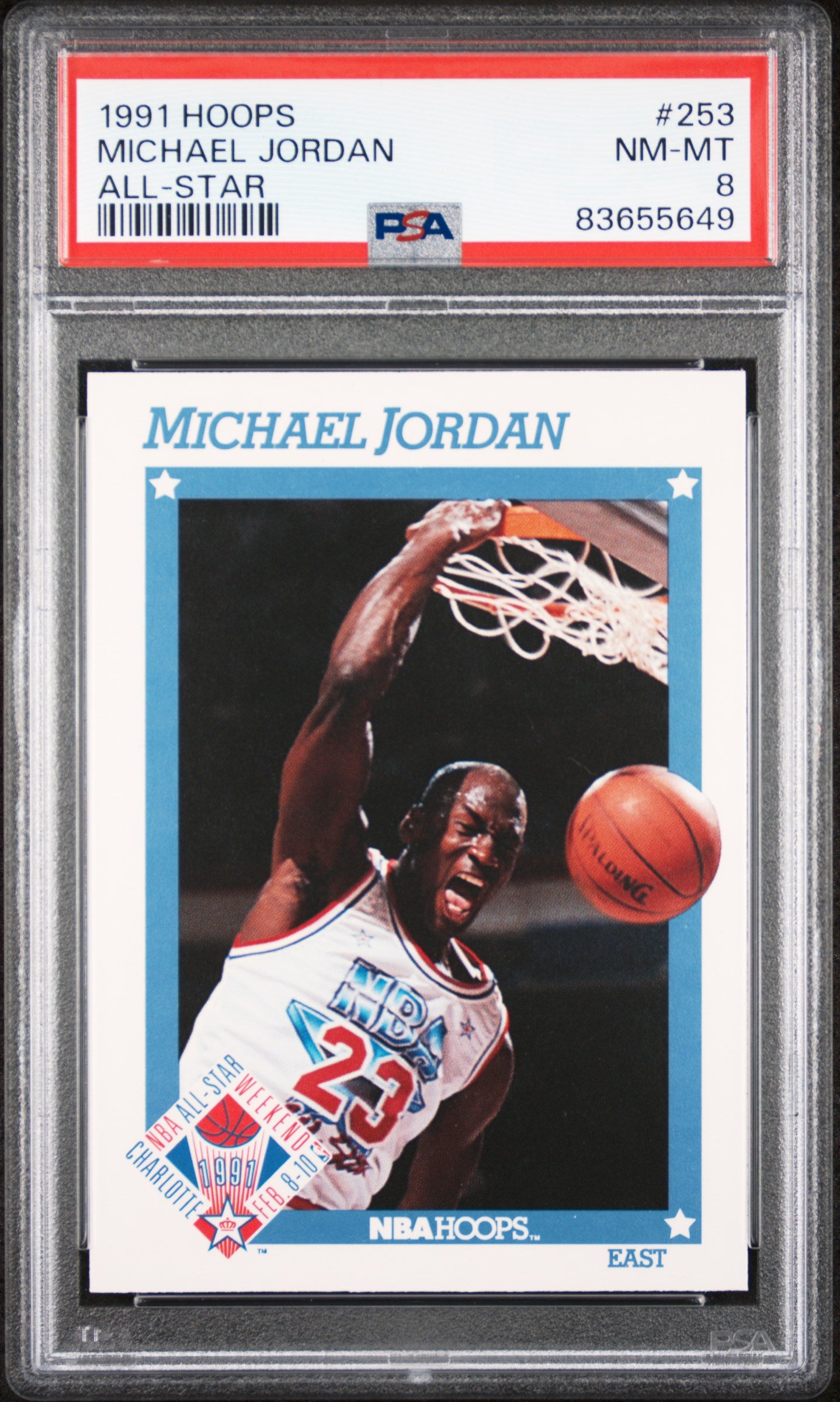 1991 Hoops All-Star - Michael Jordan - #253 - PSA Graded Card