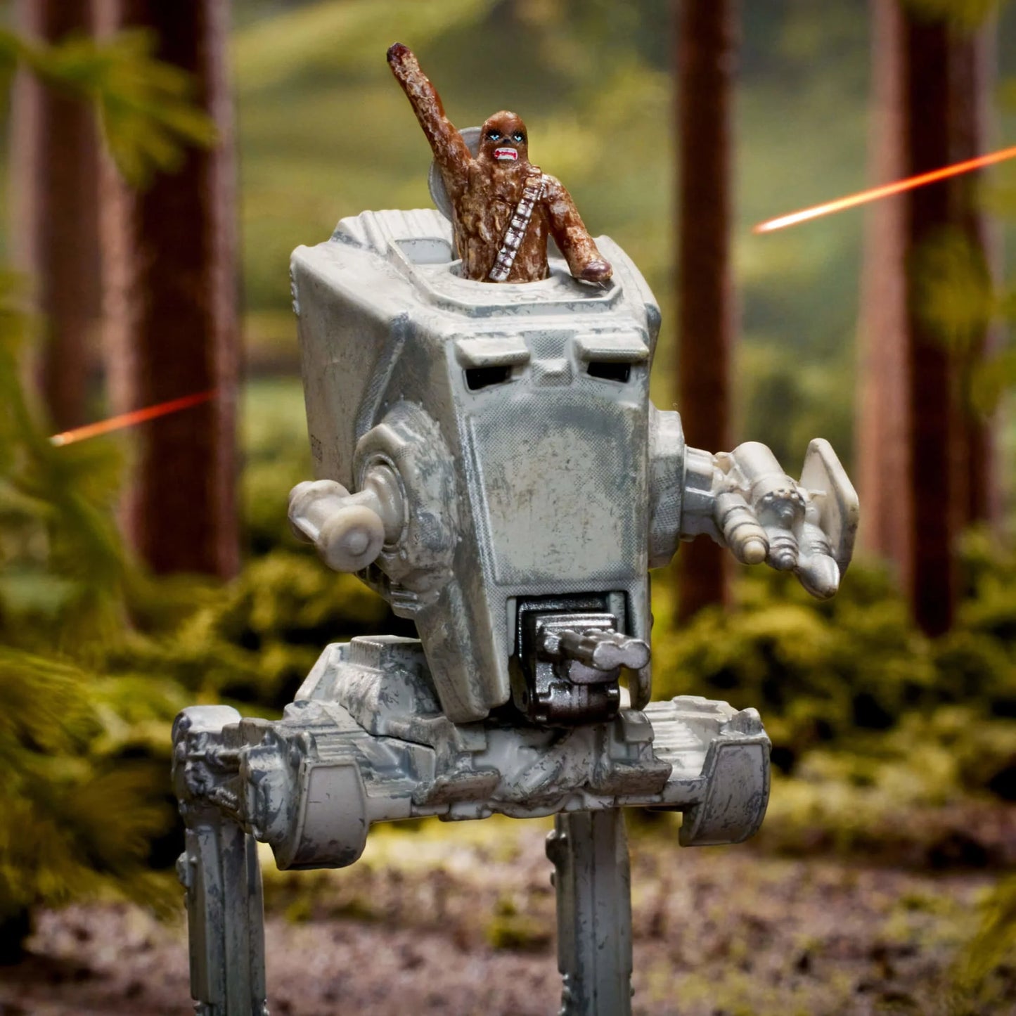 Hot Wheels Collectors - Star Wars Starships Select - AT-ST With Chewbacca