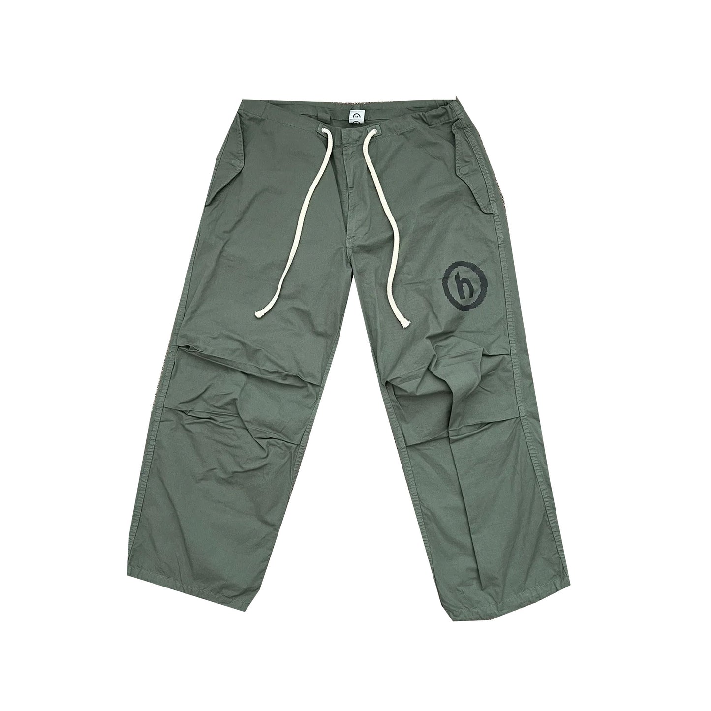 Hidden NY Olive Cargo Parachute Overpants