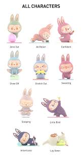 Pop Mart - BLIND BOX - THE MONSTERS Labubu Lazy Yoga Series - Chance of Secret Edition