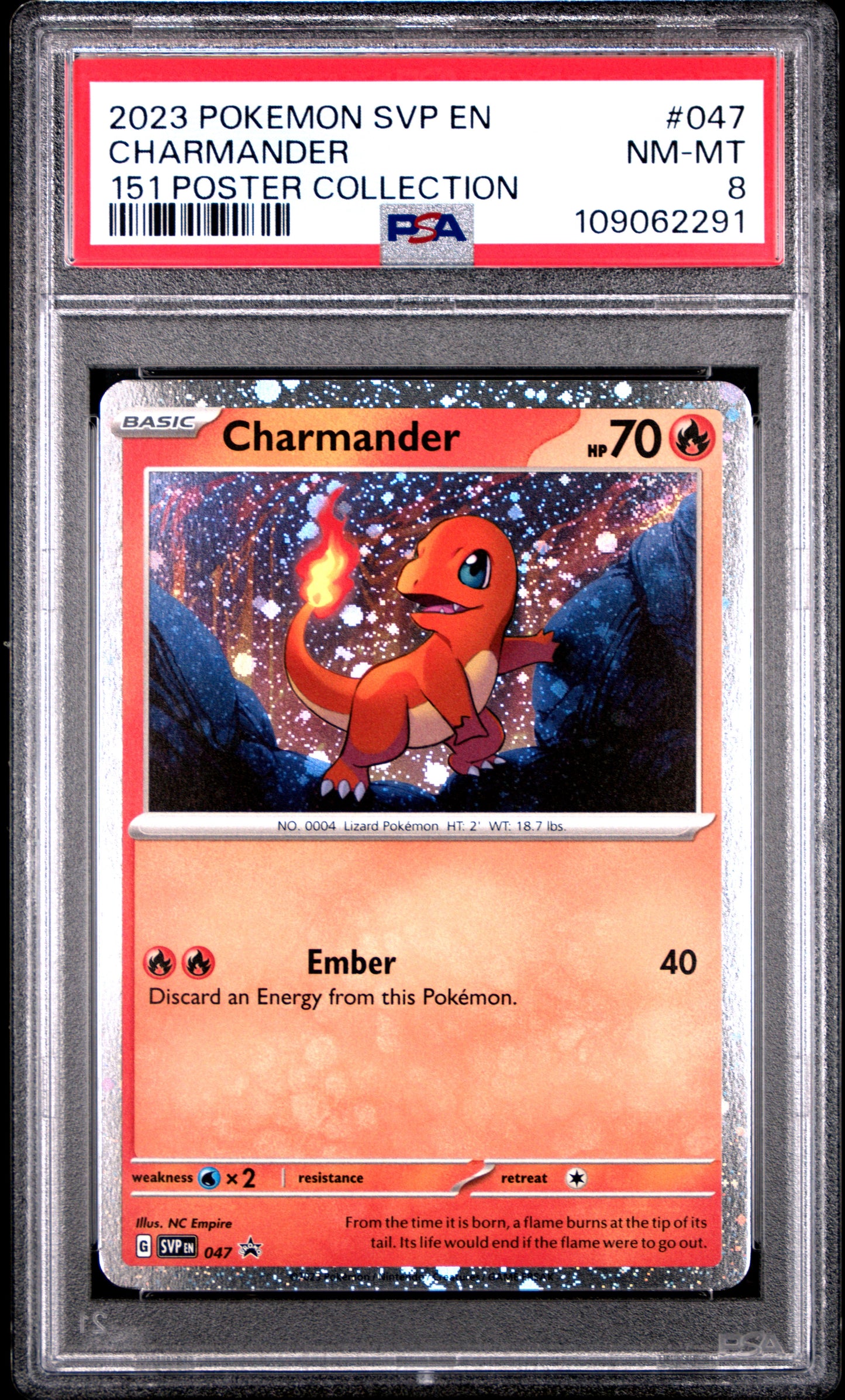 2023 Pokemon SVP-EN - 151 Poster Collection PSA Cosmos Holo Promo Set - Bulbasaur #046 - Charmander #047 - Squirtle #048