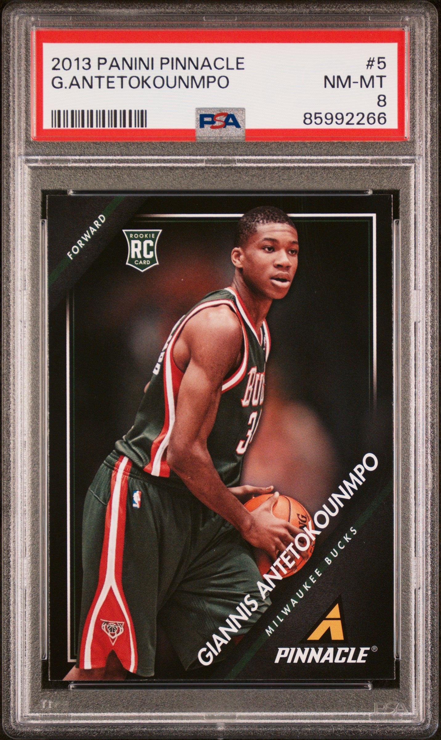 Giannis Antetokounmpo 2013-14 Rookie on sale Pinnacle Panini No. 5 Milwaukee Bucks