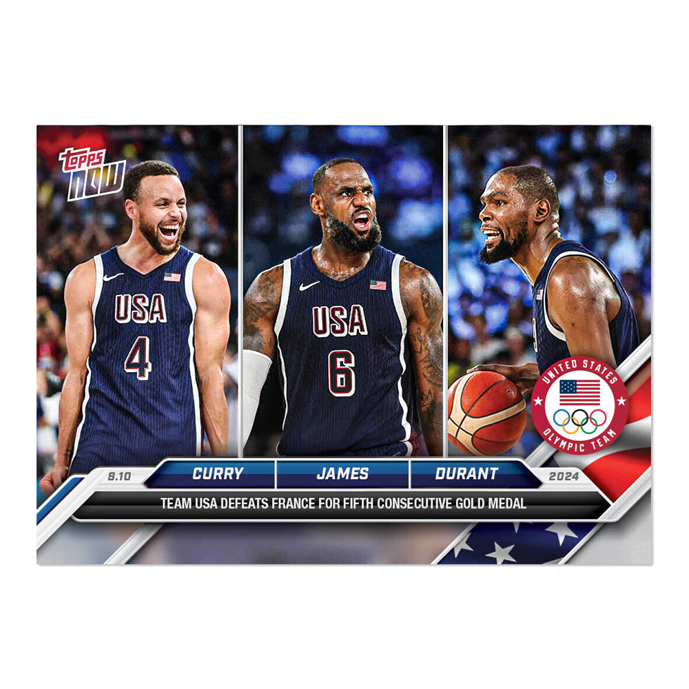 TOPPS NOW - 2024 Olympic Games - Lebron James - Steph Curry - Kevin Durant - #26