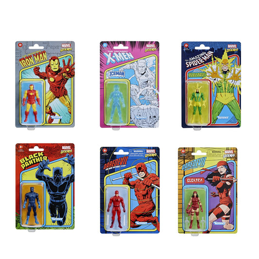 Marvel Legends - Retro Collection Wave 2 - Complete Set of 6 - 3.75" Action Figures