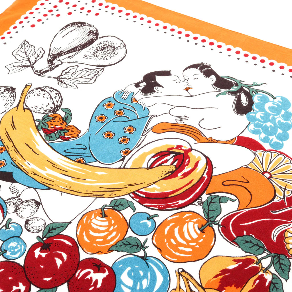 Kapital: Color Bandana (Fruit Shunga) - Orange - EK625BAA