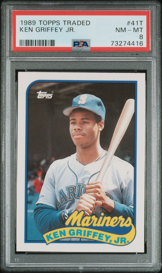 1989 - Topps Traded - Ken Griffey Jr - Rookie Card - #41T - PSA Graded Card
