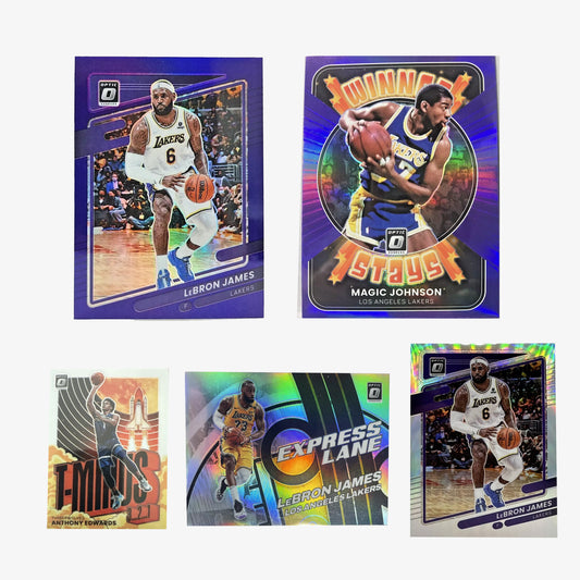 2021-22 Panini Donruss Optic - LeBron James + Lakers Lot w/ Extras (24 Total Cards)