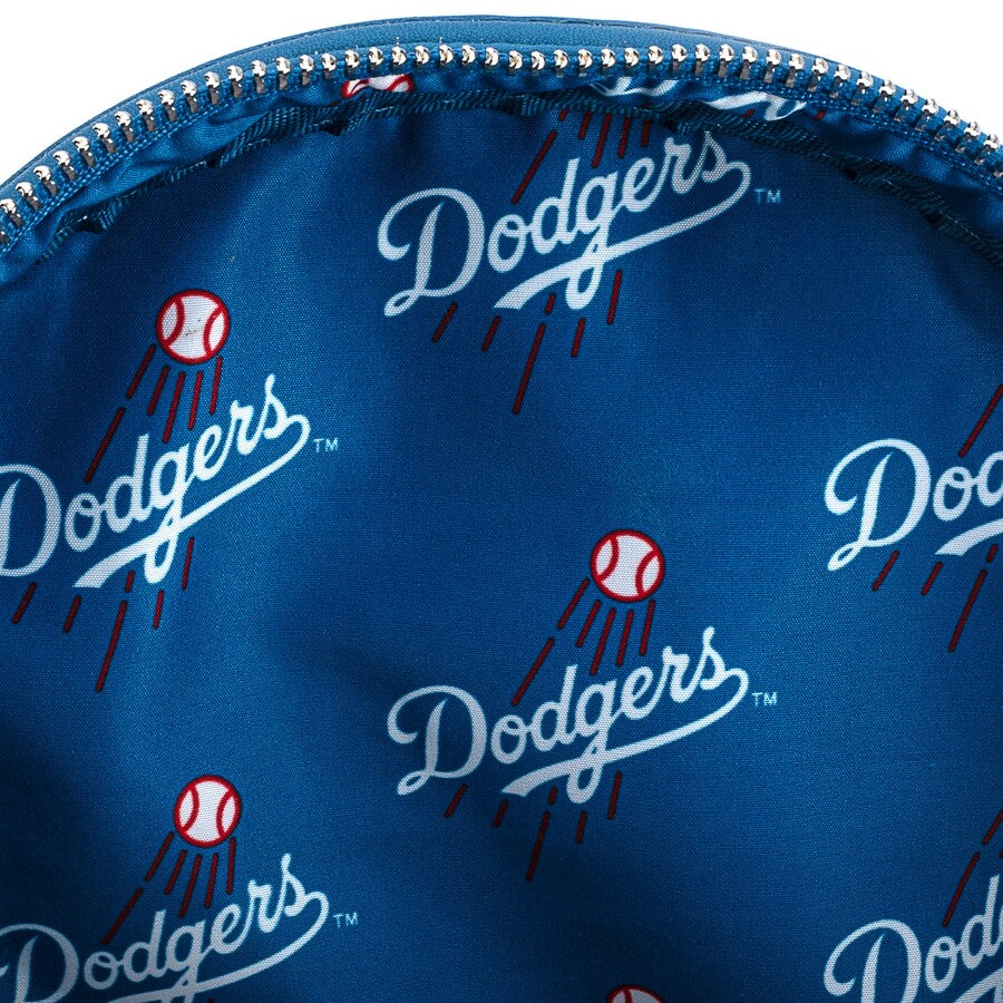 MLB - Los Angeles Dodgers - Logo Allover Print Mini Backpack - Loungefly - PRE-ORDER