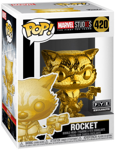Funko - Marvel Studios The First 10 Years - Rocket - FYE Exclusive - #420
