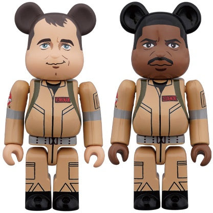 Medicom Bearbrick - Ghostbusters 100% 2pc Set - Peter Venkman/Winston Zeddemore