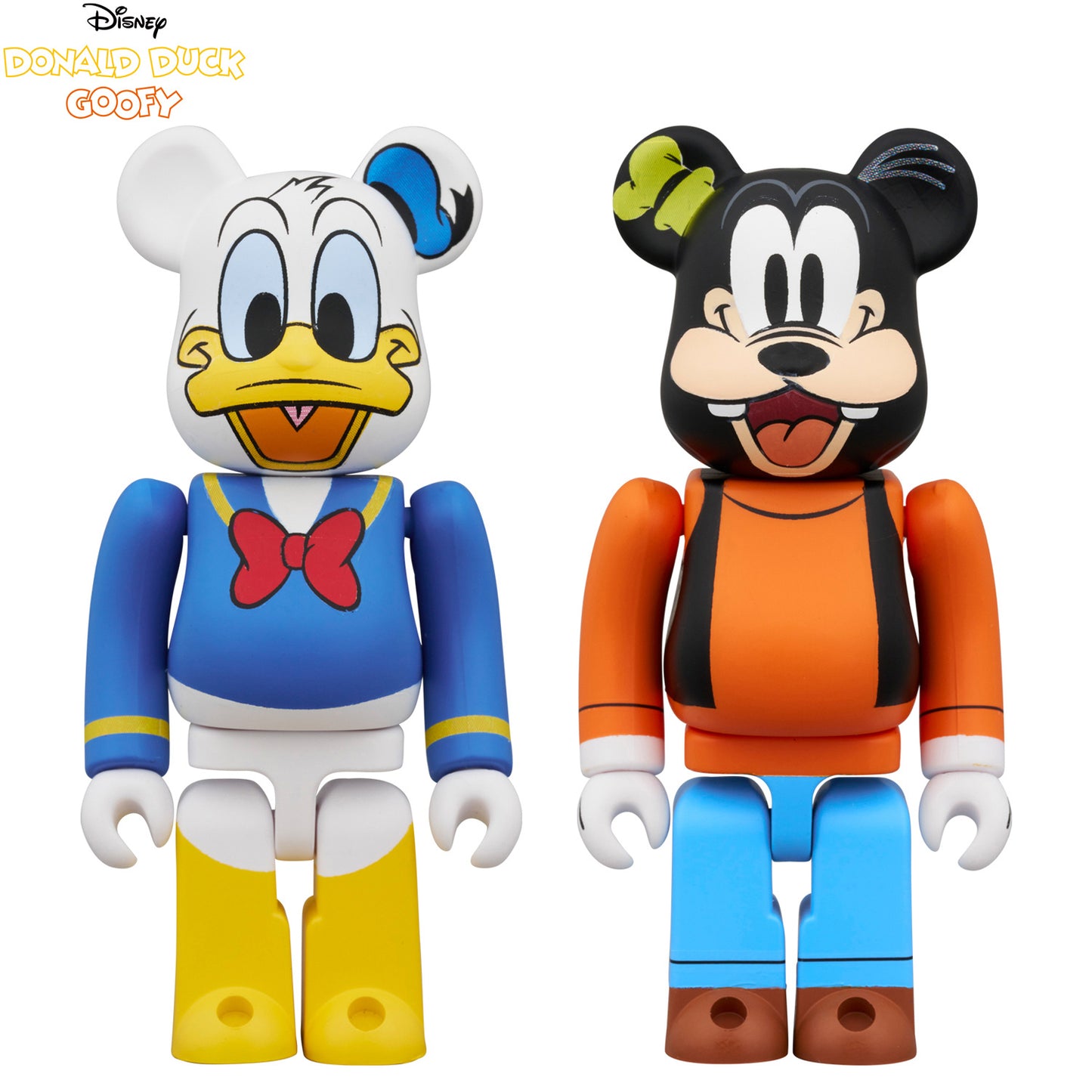 Medicom Toy - BE@RBRICK Donald Duck & Goofy - 2 Pack Set 100%