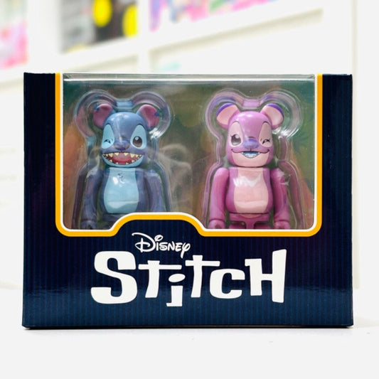 Medicom Toy - BE@RBRICK Stitch & Angel 2Pcs Set - 2 Pack Set 100%