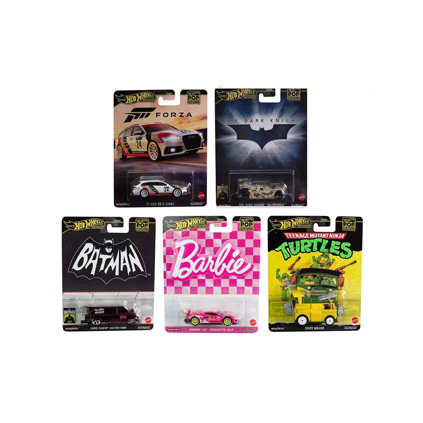 Hot Wheels - Pop Culture H Case - 2024 Complete Set - Mix 5 - HXD63-956E