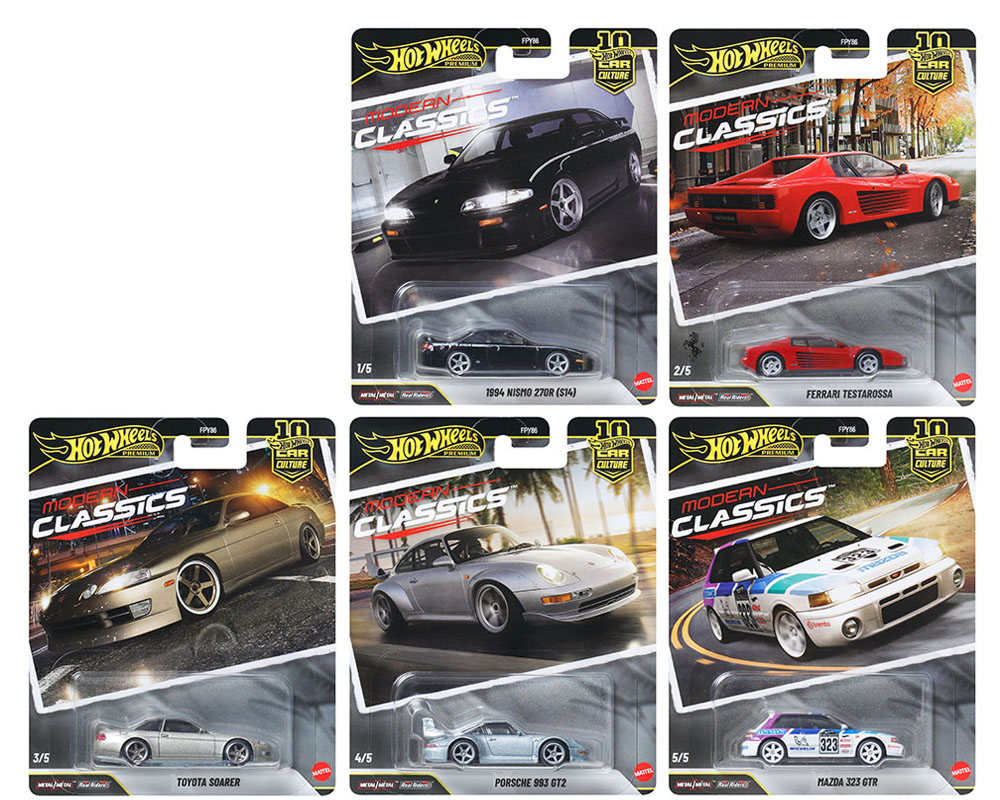 Hot Wheels Premium - Car Culture Modern Classics - 2026 - Complete Set of 5 (PRE-ORDER APRIL 2026)