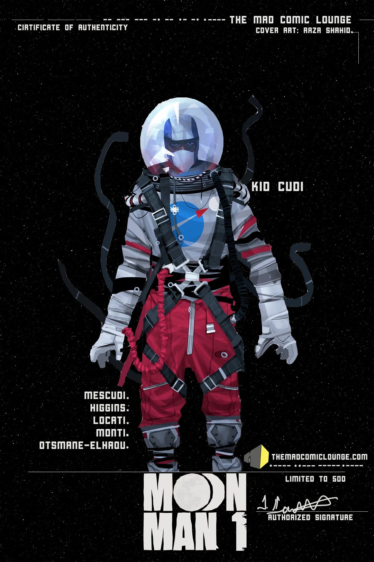 Moon Man #1 - Mad Comic Lounge Variant - Limited to /500 - Kid Cudi