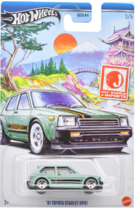 Hot Wheels Theme Automotive Assortment- J-imports Set of 5 (GDG44-987F)