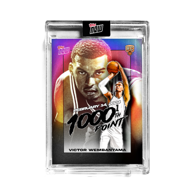 Victor Wembanyama - 2023-24 TOPPS NOW® Encased Basketball Card