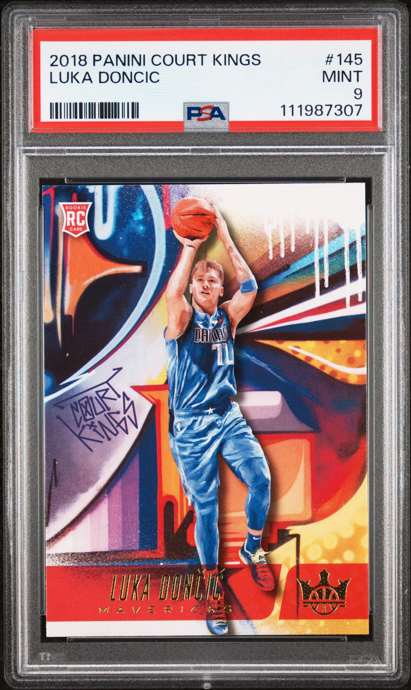 2018 Court Kings - Luka Doncic - Rookie Level 2 II - Rookie Card - #45 - PSA Graded Card