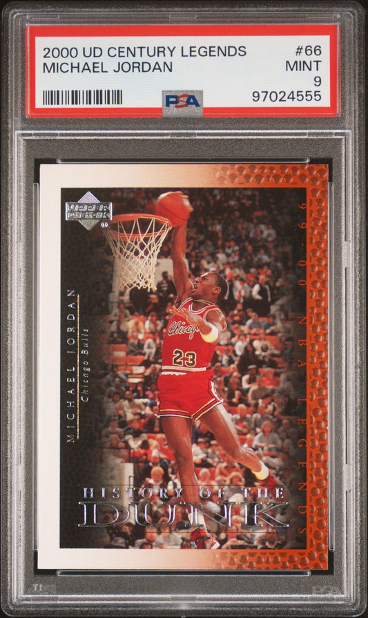 2000 UPPER DECK CENTURY LEGENDS 66 MICHAEL JORDAN - PSA 9