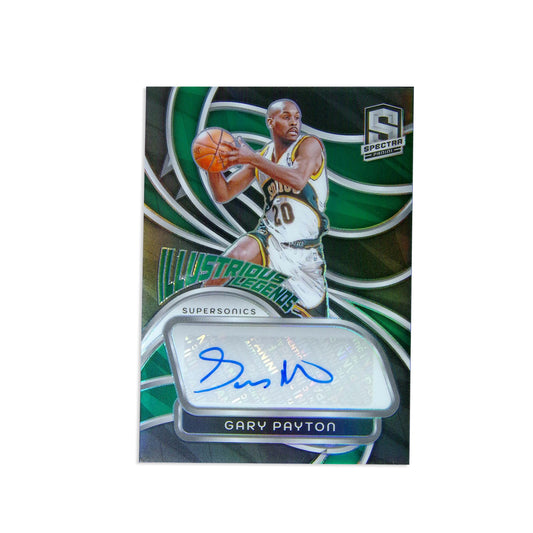 2023-24 Panini Spectra - Gary Payton Illustrious Legends Autograph - Limited to /75 - Ungraded Raw Card
