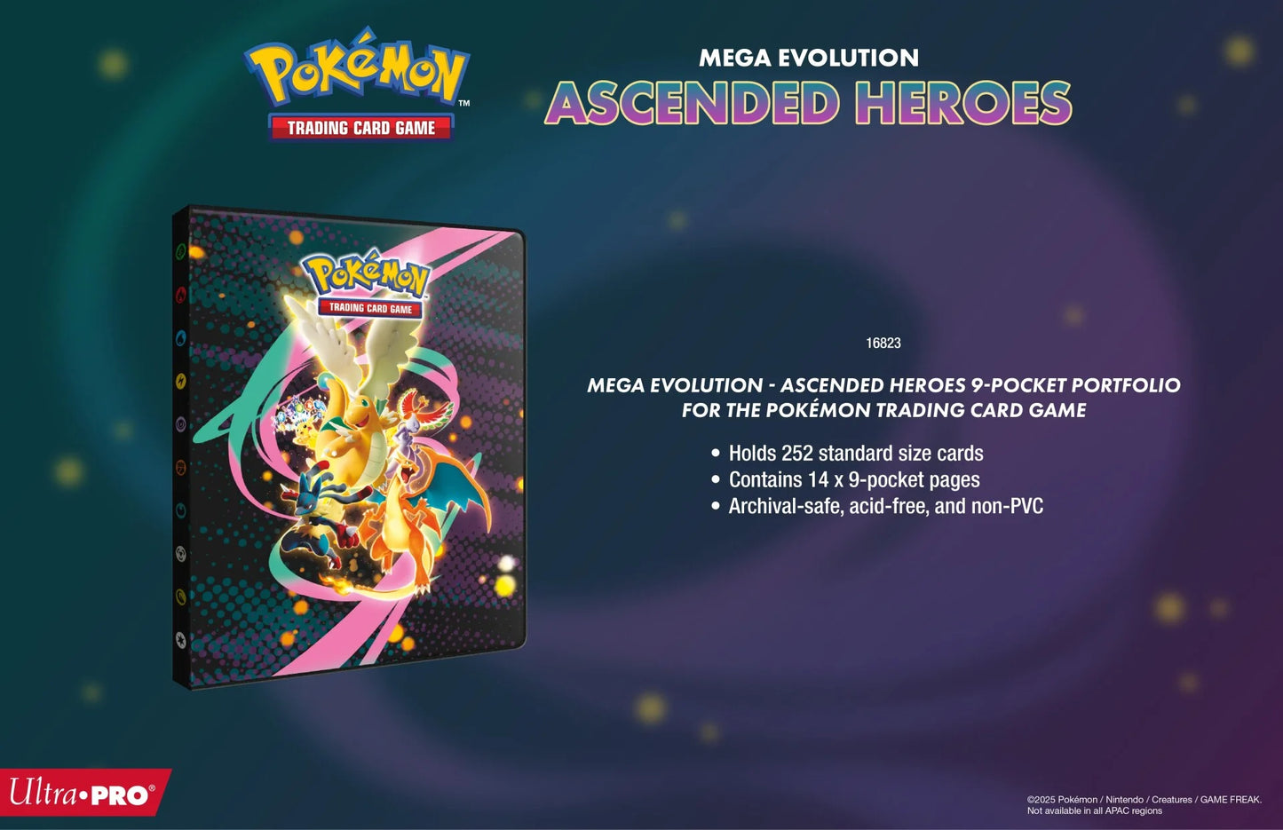 Ultra Pro Pokemon - Ascended Heroes 9 Pocket Binder (PRE-ORDER JAN 2026)