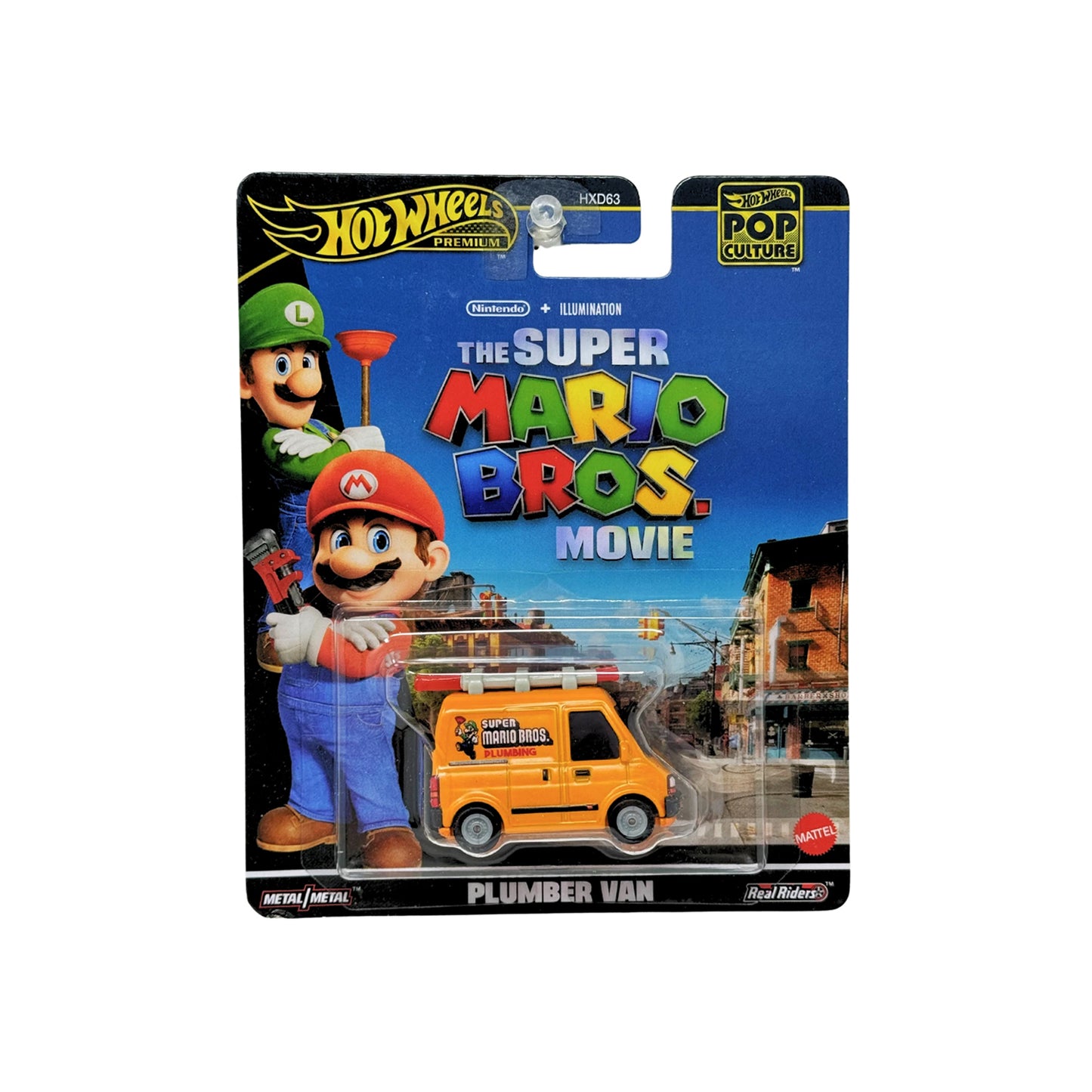 Hot Wheels Premium - 2024 Pop Culture - Mario Brothers Plumber Van