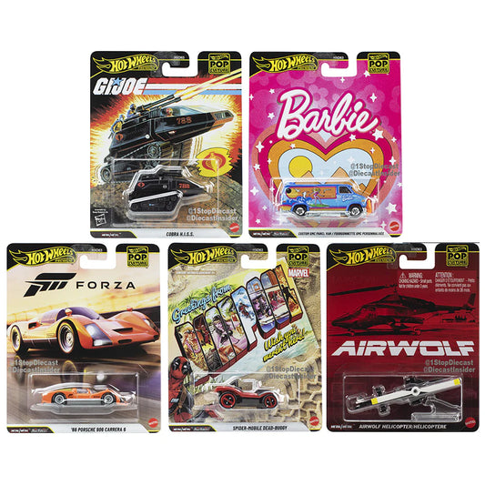 Hot Wheels Premium - Pop Culture 2026 Mix 2 - Complete Set of 5 (PRE-ORDER APRIL 2026)