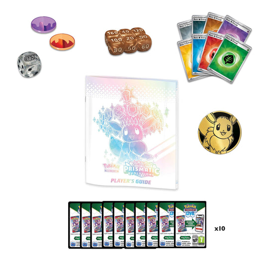 Pokemon Prismatic Evolutions - ACCESSORIES Only from Elite Trainer Box + Bonus