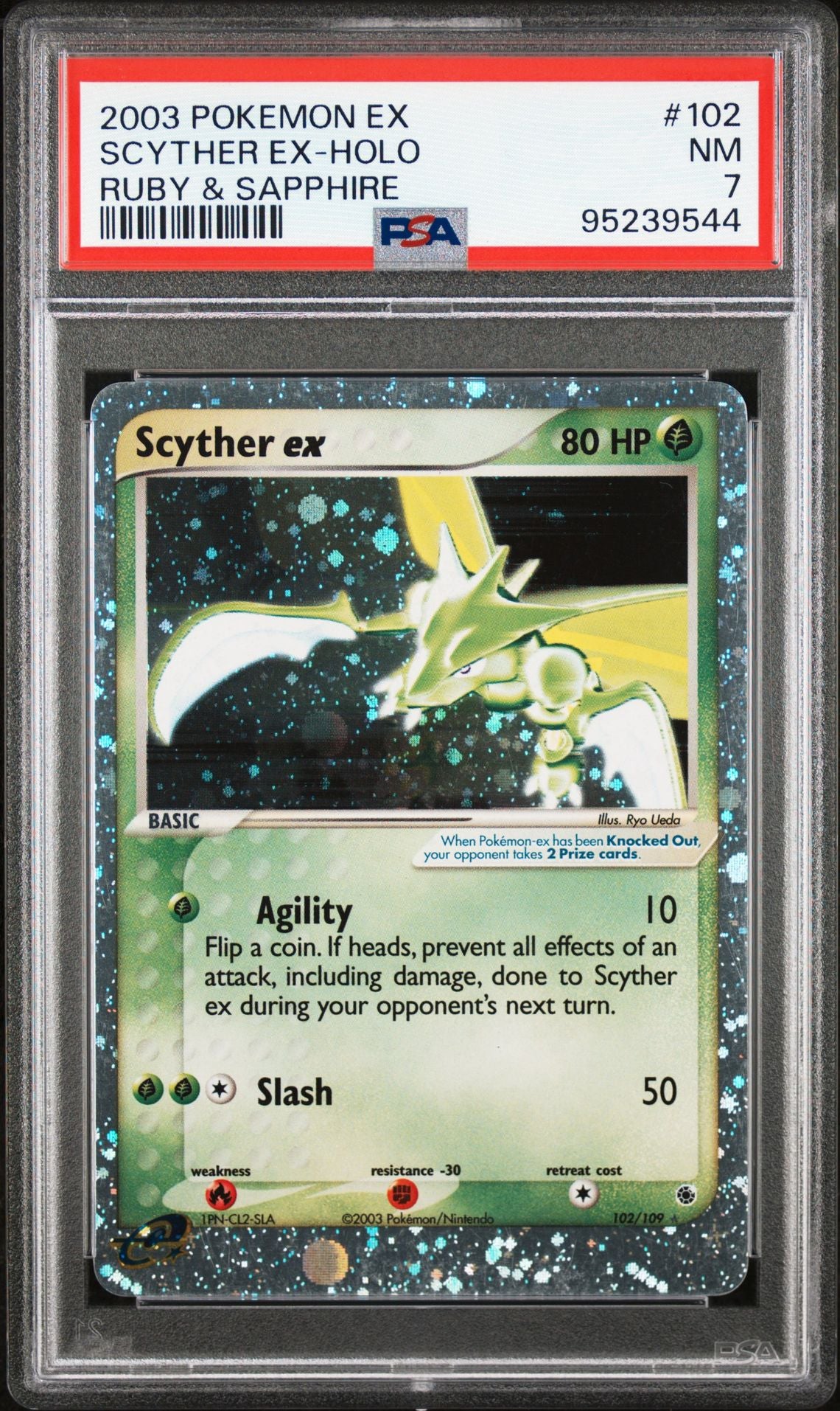 scyther pokemon card price 2003 Pokemon Ex Ruby & Sapphire 102 Scyther Ex-Holo – SoleSavy