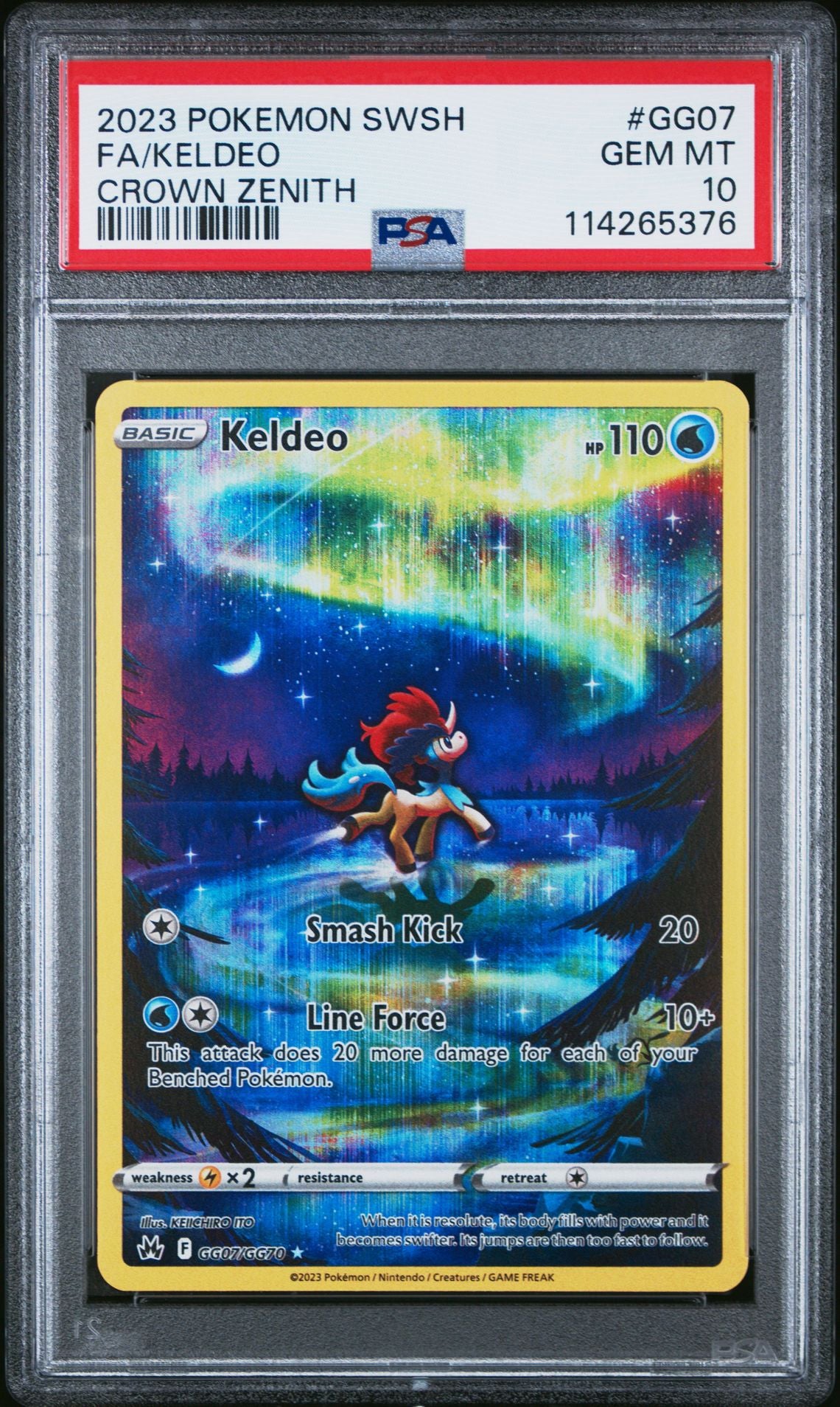 2023 Pokemon Sword And Shield Crown Zenith GG07 Full Art/Keldeo