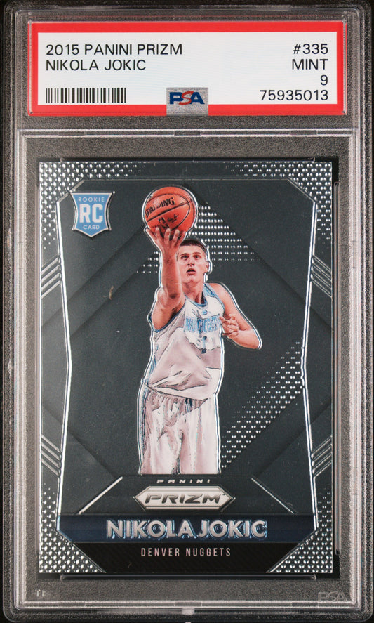2015 Panini Prizm - Nikola Jokic Rookie Card - #335 - PSA 9 Graded Card