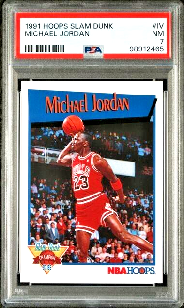 1991 Hoops Slam Dunk - Michael Jordan - #IV - PSA Graded Card