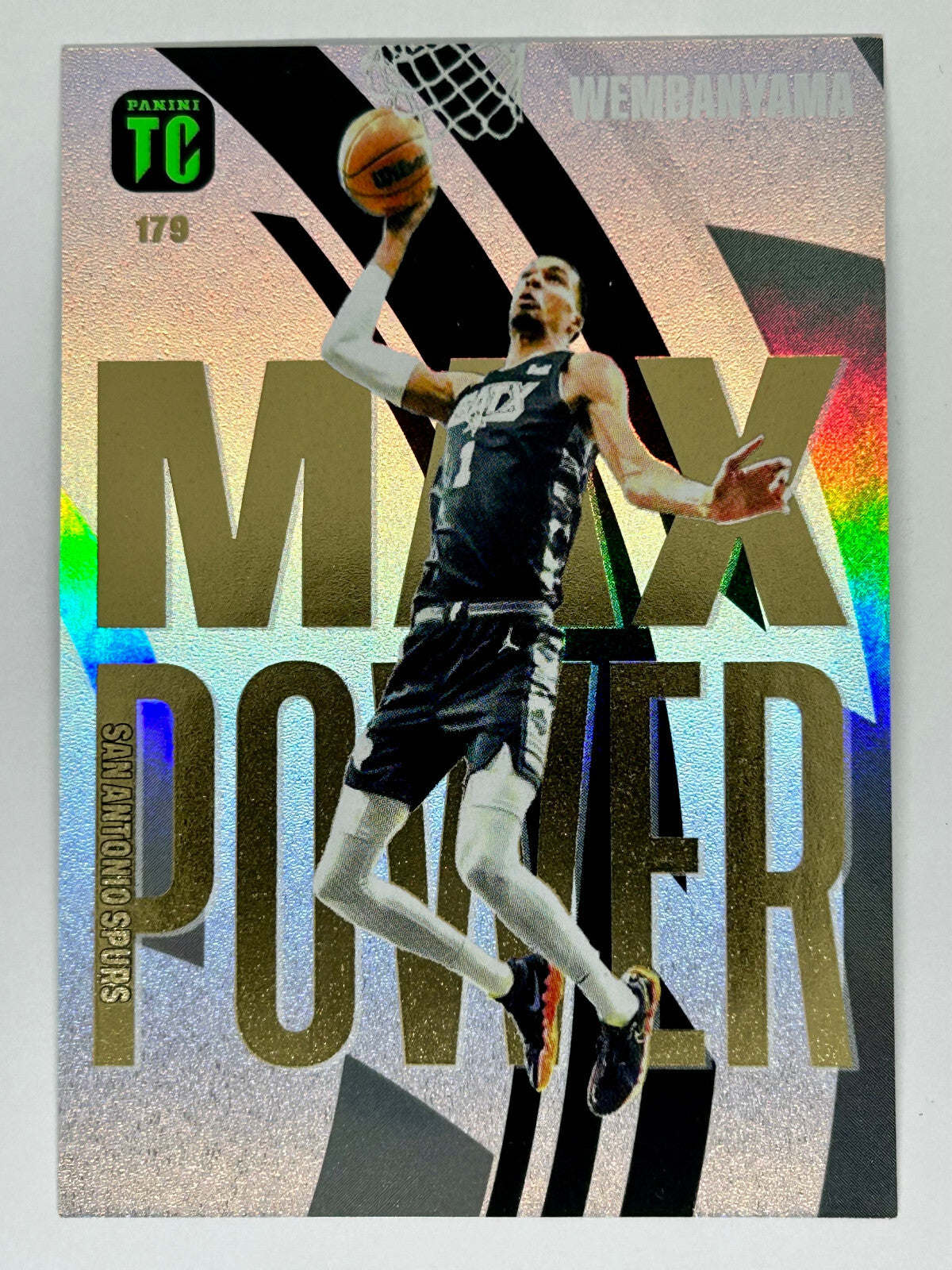 2023-24 Panini Top Class - Victor Wembanyama - Max Power Rookie Card -#179 - Raw Ungraded card