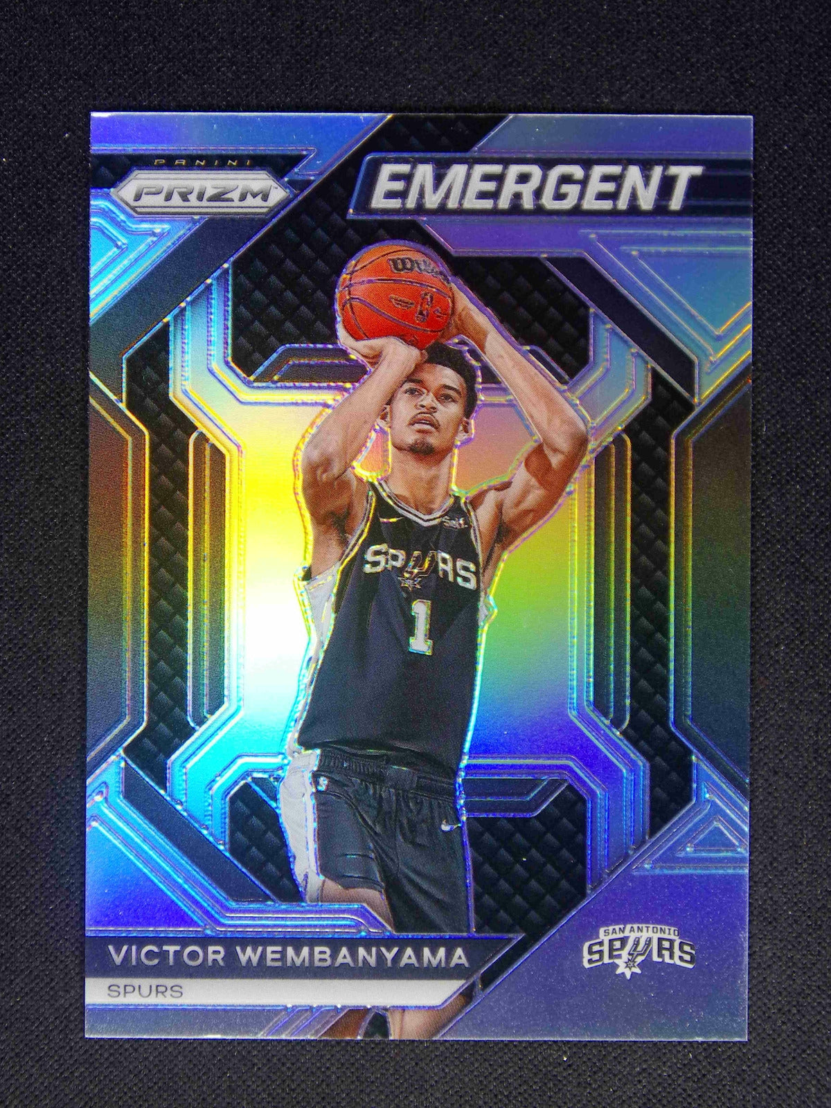 2023-24 Panini Prizm - Victor Wembanyama - Emergent Silver - Rookie Card - #12