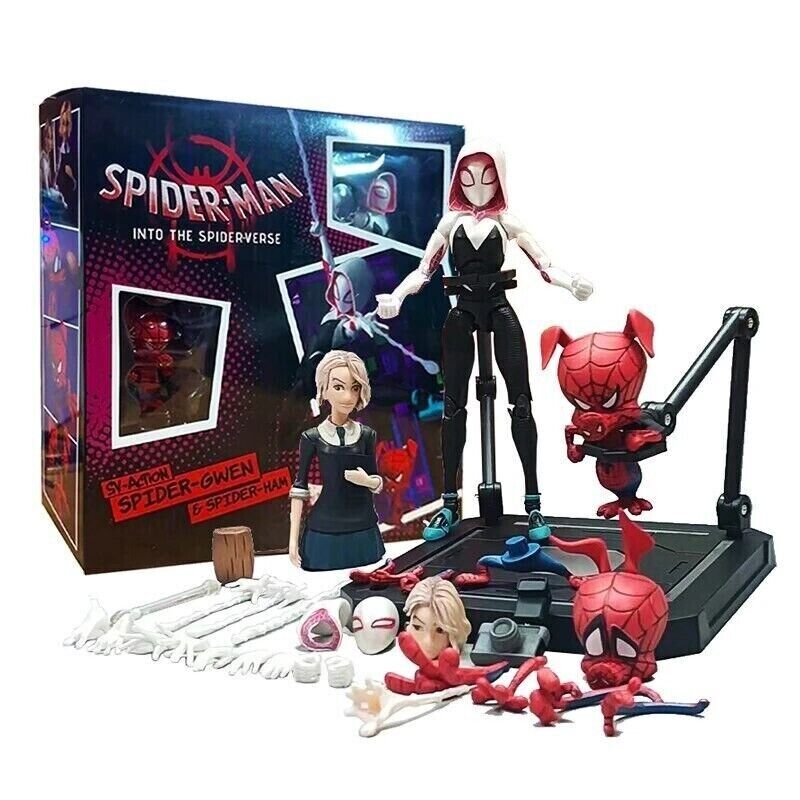 【未使用品】千値練 SPIDER-GWEN & SPIDER-HAM Amazon.com: Spider-Man: Spider-Bath SV Action Spider Gwen & Spider