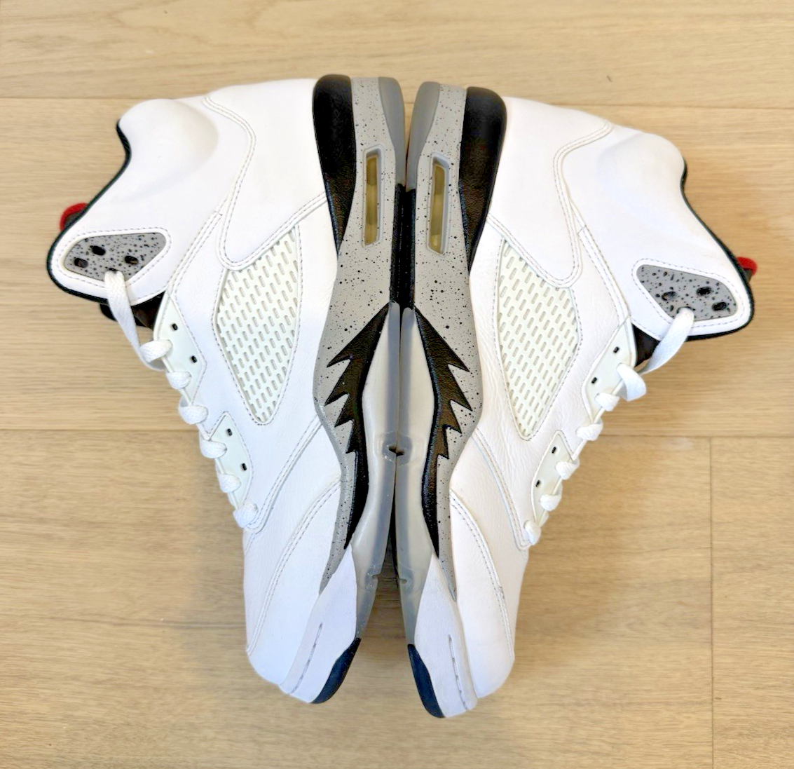 Air Jordan 5 Retro White Cement - 136027-104 - Gently Worn - No Box