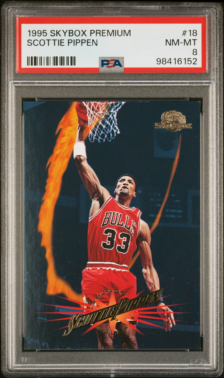 1995 Skybox Premium #18 Scottie Pippen - PSA Graded Card