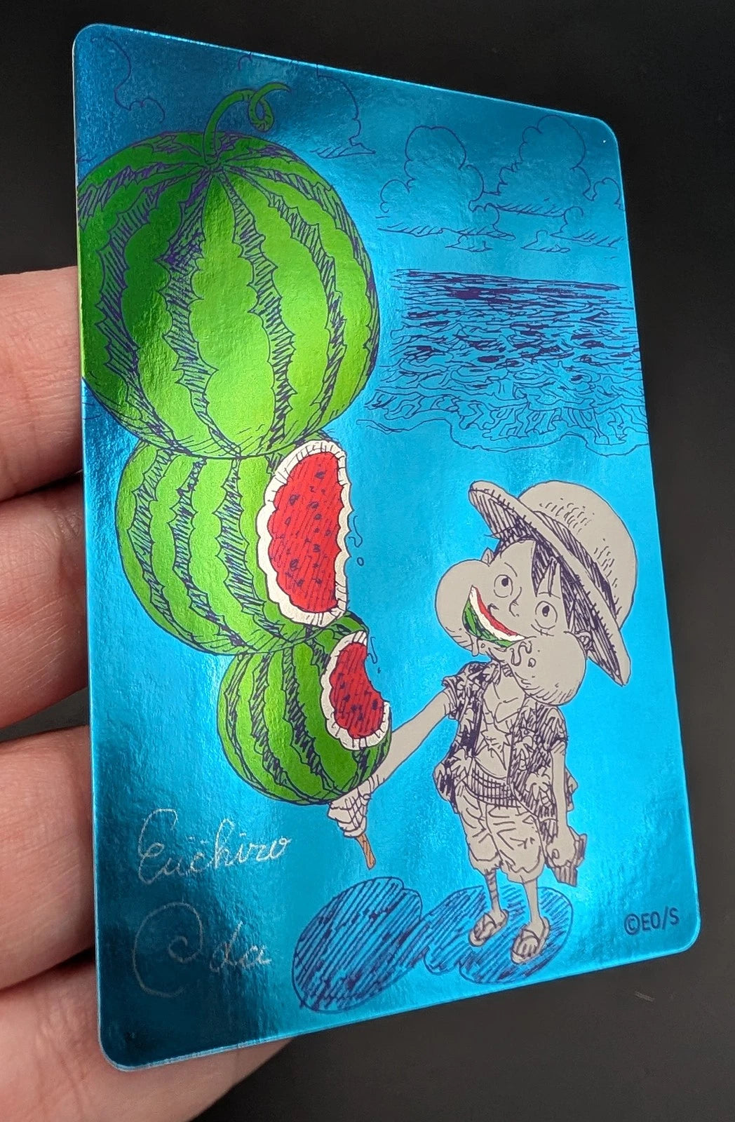 ONE PIECE Japanese x Watermelon Monkey D Luffy Foil - NatsuComi Summer Comics Fair 2026 Exclusive