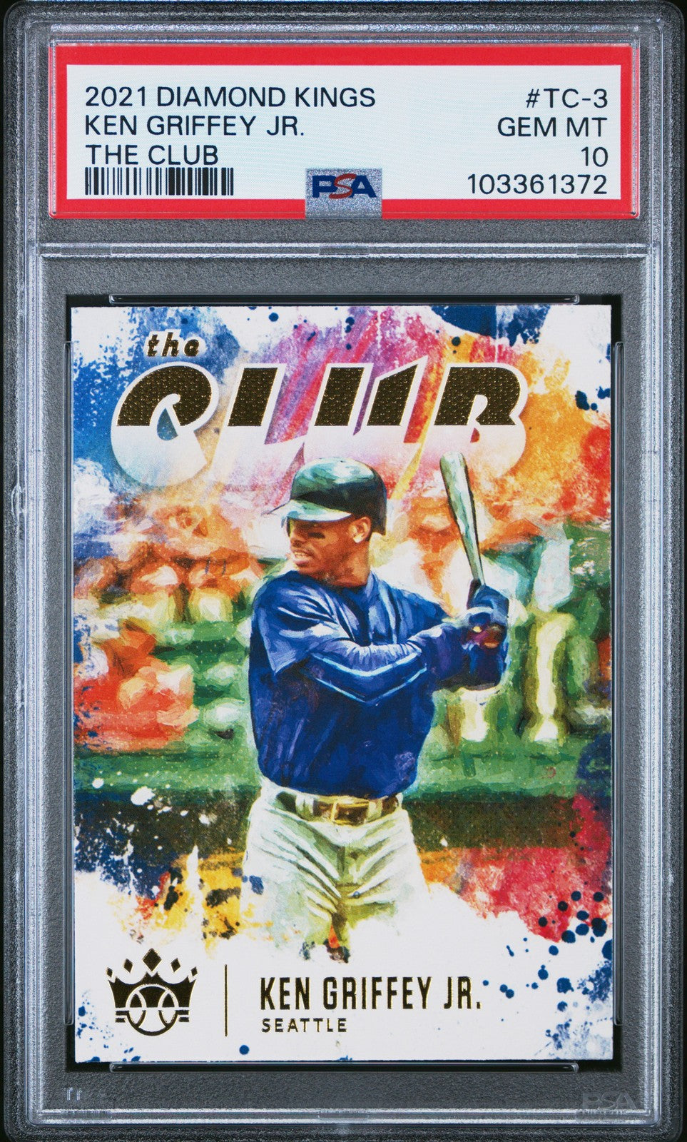 2021 Diamond Kings The Club - #TC-3 Ken Griffey Jr. - PSA Graded Card