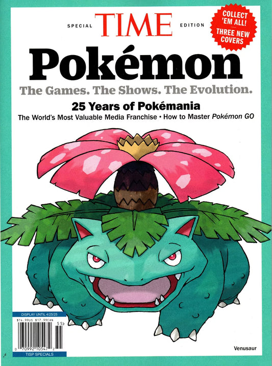 TIME Magazine - Pokemon - Venusaur - Magazine - 2025 Newsstand Edition
